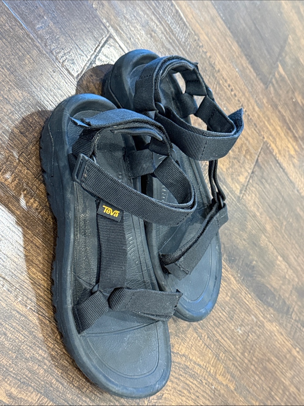 Teva Black Performance Strap Sandals